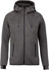 PA358 kapucnis cipzáras vastag sztreccs férfi pulóver Proact, Deep Grey Heather-XL