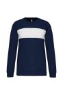 PA373 környakas unisex sport pulóver Proact, Sporty Navy/White-2XL