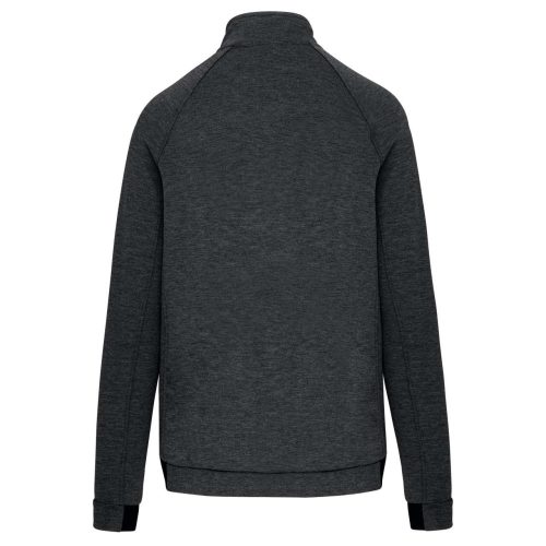 PA378 cipzáras magas nyakú férfi vastag sztreccs pulóver Proact, Deep Grey Heather-3XL