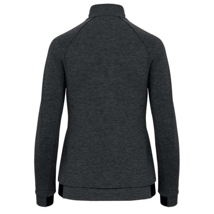 PA379 Női cipzáras magas nyakú vastag sztreccs pulóver Proact, Deep Grey Heather-2XL