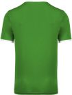 PA4000 rövid ujjú V-nyakú férfi sportpóló, kontrasztos betéttel Proact, Green/White-3XL