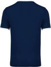 PA4000 rövid ujjú V-nyakú férfi sportpóló, kontrasztos betéttel Proact, Sporty Navy/White-3XL