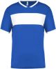 PA4000 rövid ujjú V-nyakú férfi sportpóló, kontrasztos betéttel Proact, Sporty Royal Blue/White-2XL