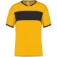 PA4000 rövid ujjú V-nyakú férfi sportpóló, kontrasztos betéttel Proact, Sporty Yellow/Black-2XL