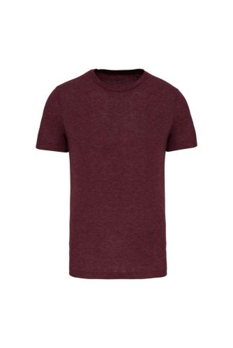 PA4011 rövid ujjú környakas triblend unisex sportpóló Proact, Wine Heather-2XL