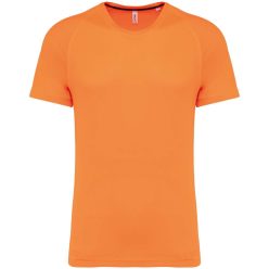   PA4012 férfi környakas rövid ujjú sportpóló Proact, Fluorescent Orange-XS