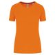 PA4013 rövid ujjú környakas Női sportpóló Proact, Fluorescent Orange-L