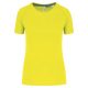 PA4013 rövid ujjú környakas Női sportpóló Proact, Fluorescent Yellow-L