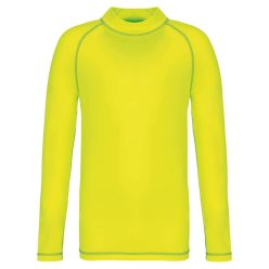   PA4018 gyerek hosszú ujjú sportpóló UV védelemmel Proact, Fluorescent Yellow-4/6