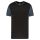 PA4023 kétszínű rövid ujjú környakas unisex sportpóló Proact, Black/Sporty Grey-3XL