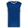 PA4023 kétszínű rövid ujjú környakas unisex sportpóló Proact, Dark Royal Blue/White-L