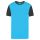 PA4023 kétszínű rövid ujjú környakas unisex sportpóló Proact, Light Turquoise/Dark Grey-2XL