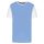 PA4023 kétszínű rövid ujjú környakas unisex sportpóló Proact, Sky Blue/White-2XL