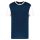 PA4023 kétszínű rövid ujjú környakas unisex sportpóló Proact, Sporty Navy/White-2XL