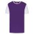 PA4023 kétszínű rövid ujjú környakas unisex sportpóló Proact, Sporty Purple/White-XL