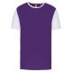 PA4023 kétszínű rövid ujjú környakas unisex sportpóló Proact, Sporty Purple/White-XS