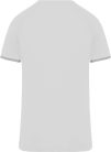 PA406 férfi performance sportpóló kontrasztos szélekkel Proact, White/Fine Grey-2XL