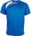 PA436 unisex rövid ujjú kereknyakú sportpóló színes panelekkel Proact, Sporty Royal Blue/White/Storm Grey-2XL