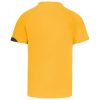 PA436 unisex rövid ujjú kereknyakú sportpóló színes panelekkel Proact, Sporty Yellow/Black/Storm Grey-2XL