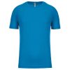 PA438 férfi környakas raglános rövid ujjú sportpóló Proact, Aqua Blue-2XL