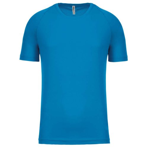 PA438 férfi környakas raglános rövid ujjú sportpóló Proact, Aqua Blue-2XL