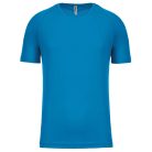 PA438 férfi környakas raglános rövid ujjú sportpóló Proact, Aqua Blue-3XL