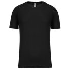 PA438 férfi környakas raglános rövid ujjú sportpóló Proact, Black-2XL