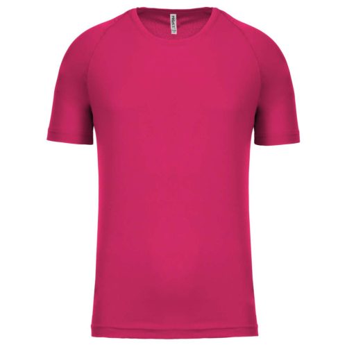 PA438 férfi környakas raglános rövid ujjú sportpóló Proact, Fuchsia-2XL