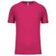 PA438 férfi környakas raglános rövid ujjú sportpóló Proact, Fuchsia-XL