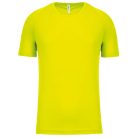 PA438 férfi környakas raglános rövid ujjú sportpóló Proact, Fluorescent Yellow-2XL