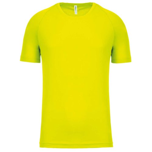 PA438 férfi környakas raglános rövid ujjú sportpóló Proact, Fluorescent Yellow-2XL