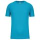 PA438 férfi környakas raglános rövid ujjú sportpóló Proact, Light Turquoise-2XL