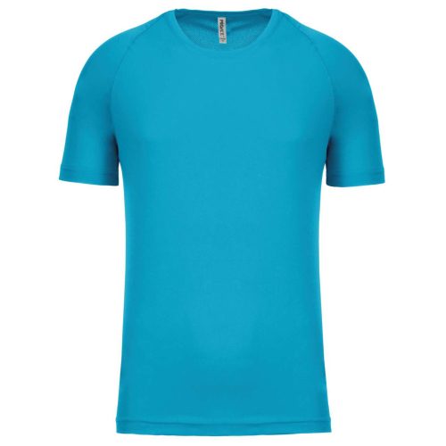 PA438 férfi környakas raglános rövid ujjú sportpóló Proact, Light Turquoise-XS