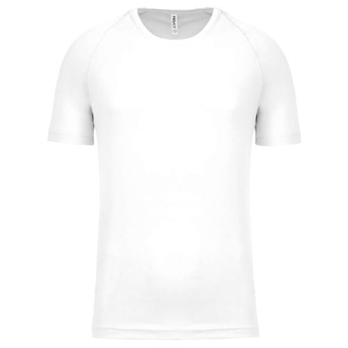 PA438 férfi környakas raglános rövid ujjú sportpóló Proact, White-2XL