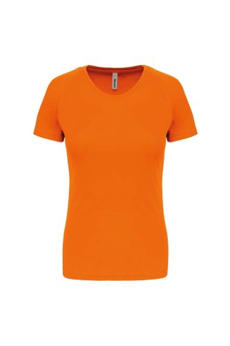 PA439 Női környakas raglános rövid ujjú sportpóló Proact, Fluorescent Orange-L