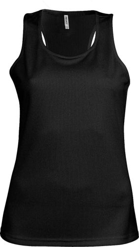 PA442 Női sporthátú ujjatlan sporttrikó Proact, Black-L