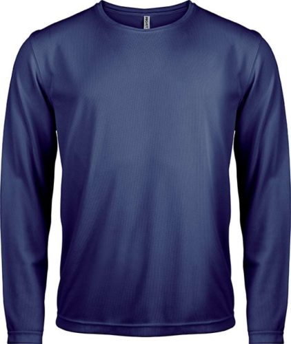 PA443 férfi hosszú ujjú kereknyakú sportpóló Proact, Sporty Navy-2XL