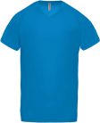 PA476 V-nyakú férfi rövid ujjú sportpóló Proact, Aqua Blue-2XL