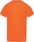 PA476 V-nyakú férfi rövid ujjú sportpóló Proact, Fluorescent Orange-2XL