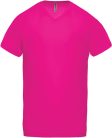 PA476 V-nyakú férfi rövid ujjú sportpóló Proact, Fuchsia-3XL