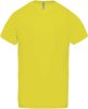 PA476 V-nyakú férfi rövid ujjú sportpóló Proact, Fluorescent Yellow-2XL