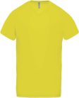 PA476 V-nyakú férfi rövid ujjú sportpóló Proact, Fluorescent Yellow-XS