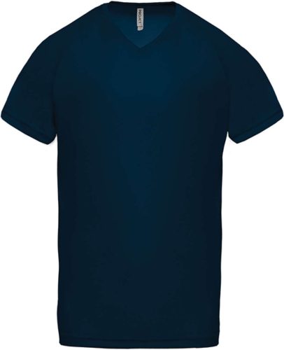 PA476 V-nyakú férfi rövid ujjú sportpóló Proact, Sporty Navy-3XL