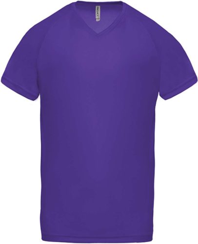 PA476 V-nyakú férfi rövid ujjú sportpóló Proact, Violet-XL