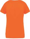 PA477 Női rövid ujjú V-nyakú sportpóló Proact, Fluorescent Orange-2XL