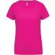 PA477 Női rövid ujjú V-nyakú sportpóló Proact, Fuchsia-2XL