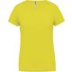 PA477 Női rövid ujjú V-nyakú sportpóló Proact, Fluorescent Yellow-2XL