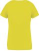 PA477 Női rövid ujjú V-nyakú sportpóló Proact, Fluorescent Yellow-2XL