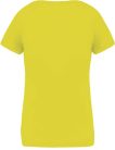 PA477 Női rövid ujjú V-nyakú sportpóló Proact, Fluorescent Yellow-M