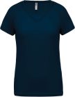 PA477 Női rövid ujjú V-nyakú sportpóló Proact, Sporty Navy-2XL